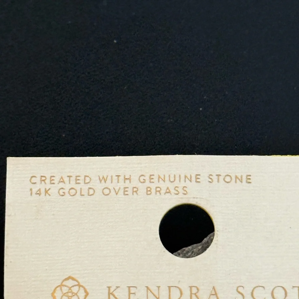 New Kendra Scott Aria Red Magnesite Drop Earrings - Picture 2 of 5